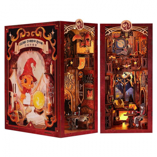 Book Nook: Flame Common Room i gruppen PUSSEL / Book Nook hos Spelexperten (RK01)