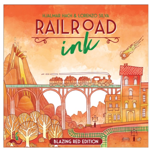 Railroad Ink: Blazing Red Edition (Swe) i gruppen SÄLLSKAPSSPEL / Strategispel hos Spelexperten (RRIR09SCA)