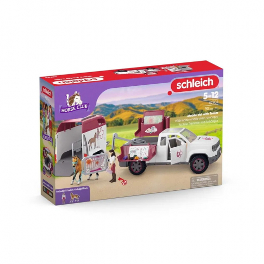 Schleich Mobil Veterinär Med Släp i gruppen LEKSAKER / Figurer och lekset / Schleich hos Spelexperten (S-42704)