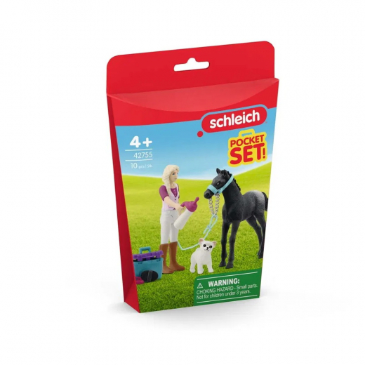 Schleich Skötselset för föl i gruppen LEKSAKER / Figurer och lekset / Schleich hos Spelexperten (S-42755)