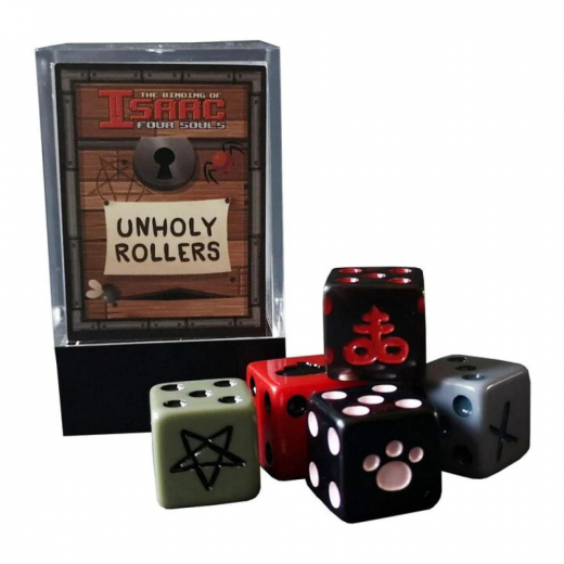 The Binding of Isaac: Four Souls Unholy Rollers Dice Set i gruppen SÄLLSKAPSSPEL / Tillbehör / Tärningar & tillbehör hos Spelexperten (S71BOI2766E)