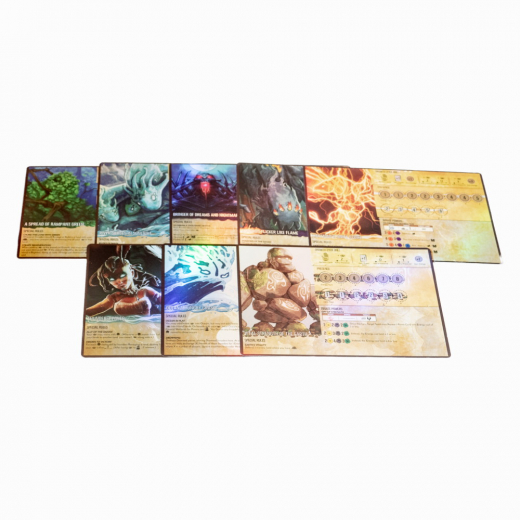 Spirit Island: Premium Foil Spirit Panels - Core Game i gruppen SÄLLSKAPSSPEL / Tillbehör hos Spelexperten (SISLFLCR)