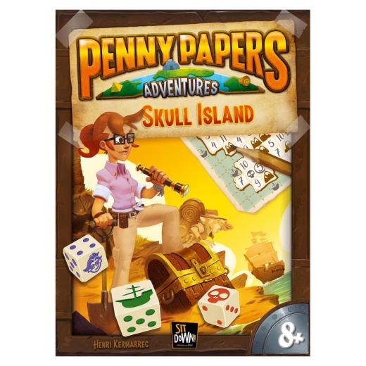 Penny Papers Adventures: Skull Island i gruppen SÄLLSKAPSSPEL / Strategispel hos Spelexperten (SIT2544)