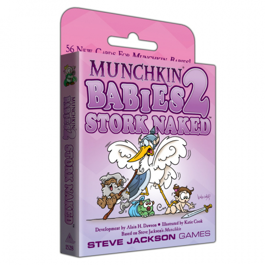 Munchkin Babies: Stork Naked (Exp.) i gruppen SÄLLSKAPSSPEL / Expansioner hos Spelexperten (SJG1528)