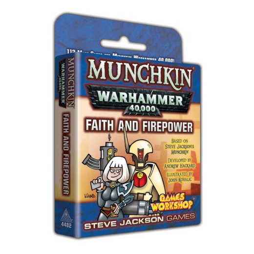 Munchkin Warhammer 40,000: Faith and Firepower (Exp.) i gruppen SÄLLSKAPSSPEL / Kortspel hos Spelexperten (SJG4482)