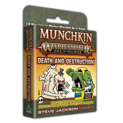 Munchkin Warhammer: Age of Sigmar - Death and Destruction (Exp.) i gruppen SÄLLSKAPSSPEL / Expansioner hos Spelexperten (SJG4485)