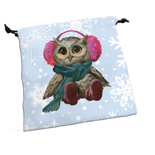 Dice Bag - Festive Owls Deluxe i gruppen SÄLLSKAPSSPEL / Tillbehör / Tärningar & tillbehör hos Spelexperten (SJG5214)