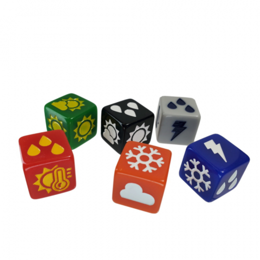 Weather Dice Set i gruppen SÄLLSKAPSSPEL / Tillbehör / Tärningar & tillbehör hos Spelexperten (SJG5981)