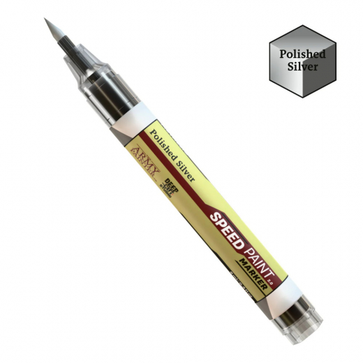 Army Painter: Speedpaint Marker Metallic - Polished Silver i gruppen Nyheter hos Spelexperten (SM1017)