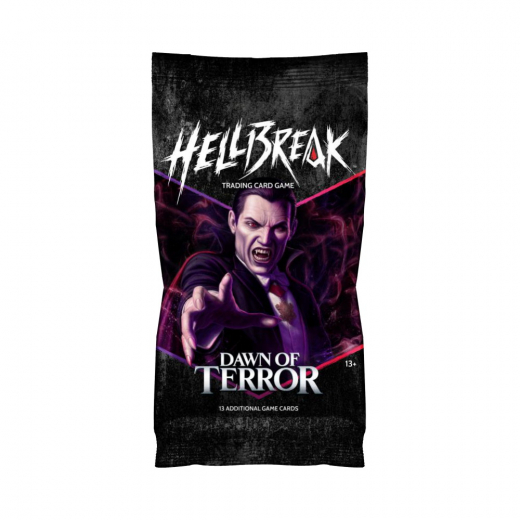 Hellbreak TCG: Dawn of Terror - Booster Pack i gruppen SÄLLSKAPSSPEL / Kortspel hos Spelexperten (SPMHBR1940-BOS)