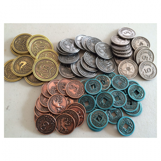 Scythe: Metal Coins i gruppen SÄLLSKAPSSPEL / Tillbehör hos Spelexperten (STM605)