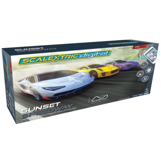 Scalextric Digital 1:32 - ARC PRO Digital Sunset Speedway Set i gruppen  hos Spelexperten (SX-C1388)