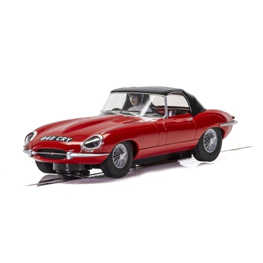 Scalextric 1:32 - Jaguar E-Type - Red 848CRY i gruppen  hos Spelexperten (SX-C4032)