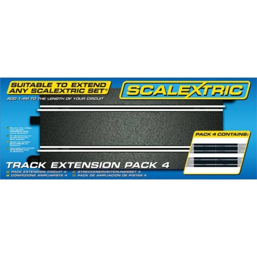 Scalextric Track Extension Pack 4 i gruppen LEKSAKER / Scalextric bilbana / Utbyggnadsset hos Spelexperten (SX-C8526)