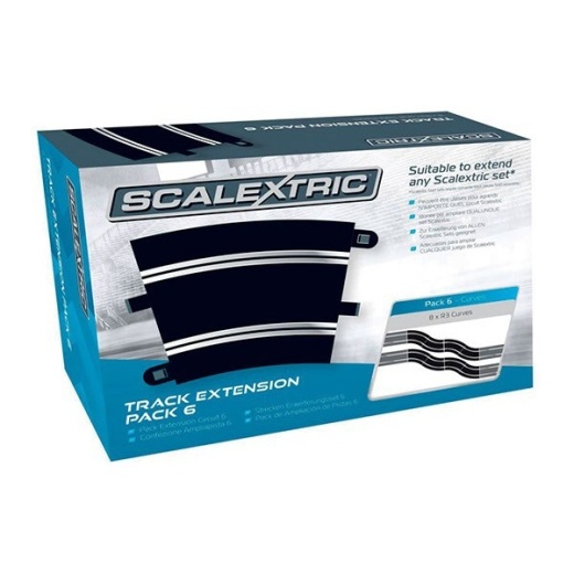 Scalextric Track Extension Pack 6 i gruppen LEKSAKER / Scalextric bilbana / Utbyggnadsset hos Spelexperten (SX-C8555)