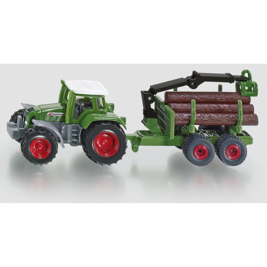 Siku Super - 1645 Traktor med timmersläp i gruppen LEKSAKER / Leksaksfordon / Siku hos Spelexperten (Siku111645)