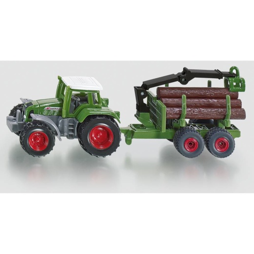 Siku Super - 1645 Traktor med timmersläp i gruppen LEKSAKER / Leksaksfordon / Siku / Siku 1:87 hos Spelexperten (Siku111645)