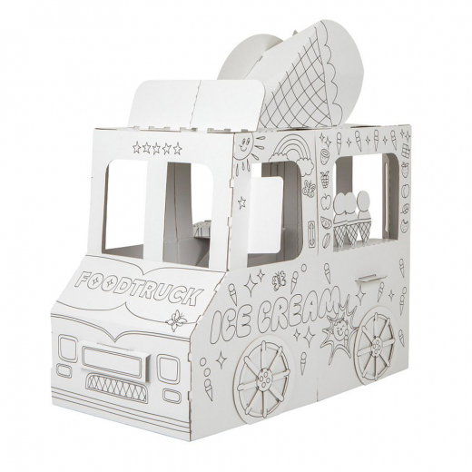 Kartongbyggnad - Food Truck i gruppen LEKSAKER / Rollek / Kartongbyggnader hos Spelexperten (T-0066)