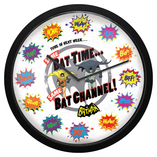 DC Batman BAT TIME Wall Clock i gruppen LEKSAKER / Inredning hos Spelexperten (THG-DC32)