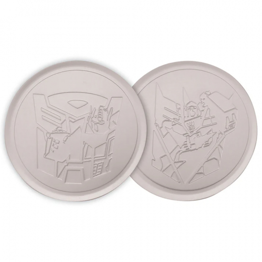 Transformers Set of 4 Embossed Metal Coasters i gruppen LEKSAKER / Samlarprylar hos Spelexperten (THG-TRA06)