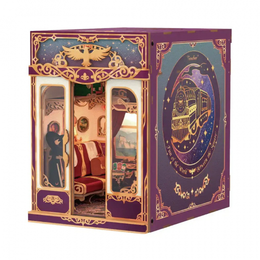 Tonecheer Book Nook - Infinity Train Cabin Kit, Magical Journey i gruppen PUSSEL / Book Nook hos Spelexperten (TQ441)