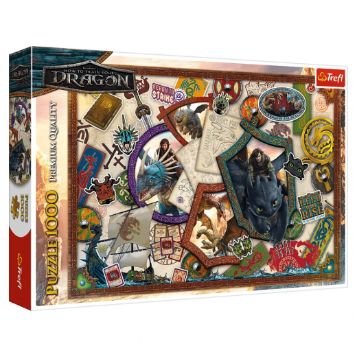 Trefl Pussel How to Train Your Dragon 1000 Bitar i gruppen PUSSEL / 1000 bitar hos Spelexperten (TRE-10959)