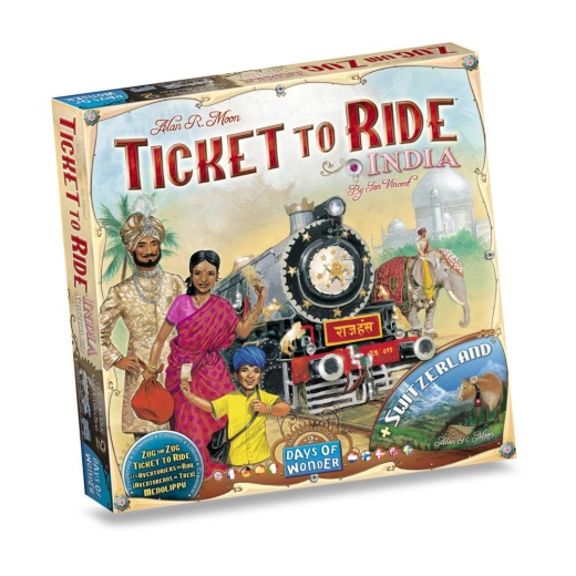 Ticket To Ride: India (Exp.) i gruppen SÄLLSKAPSSPEL / Expansioner hos Spelexperten (TT-IND001)
