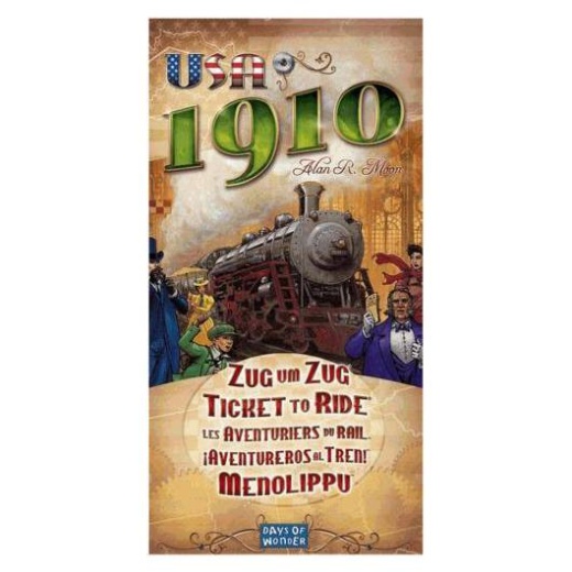 Ticket to Ride: USA 1910 (Exp.) i gruppen SÄLLSKAPSSPEL / Expansioner hos Spelexperten (TTR1910001)