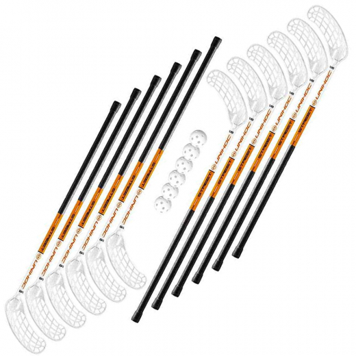 Innebandyset Unihoc Street 12 klubbor & 6 Bollar - 96 cm i gruppen UTOMHUSSPEL / Innebandy / Innebandyklubbor / Setklubbor hos Spelexperten (U-11772)