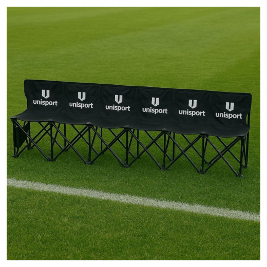 Unisport Hopfällbar Bänk - Svart/Vit i gruppen UTOMHUSSPEL / Fotboll / Träningstillbehör hos Spelexperten (U240035)