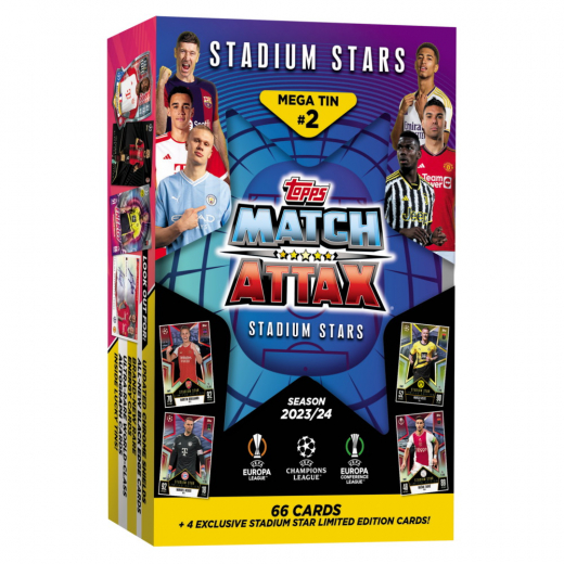 Match Attax TCG Stadium Stars 23/24 Mega Tin #2 i gruppen SÄLLSKAPSSPEL / Kortspel hos Spelexperten (UCLMA23-2306-2)