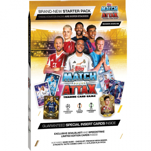 Topps Match Attax Champions League Starter Pack 2025/26 i gruppen SÄLLSKAPSSPEL / Samlarkort hos Spelexperten (UCLMA25-02)