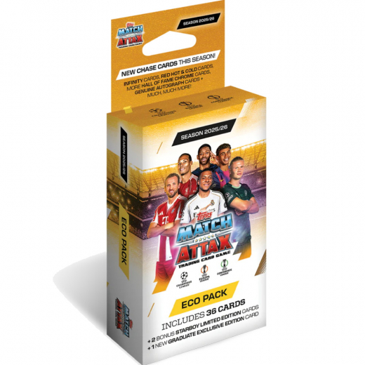Topps Match Attax Champions League ECO Pack 2025/26 i gruppen SÄLLSKAPSSPEL / Samlarkort hos Spelexperten (UCLMA25-03)