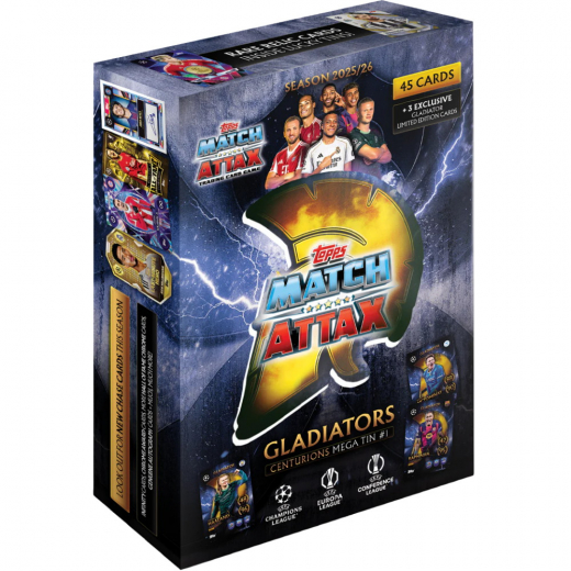 Match Attax UCC Gladiators Centurions Mega Tin #1 2025/26 i gruppen SÄLLSKAPSSPEL / Samlarkort hos Spelexperten (UCLMA25-05-1)