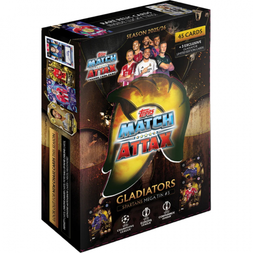 Match Attax UCC Gladiators Spartans Mega Tin #3 2025/26 i gruppen SÄLLSKAPSSPEL / Samlarkort hos Spelexperten (UCLMA25-05-3)
