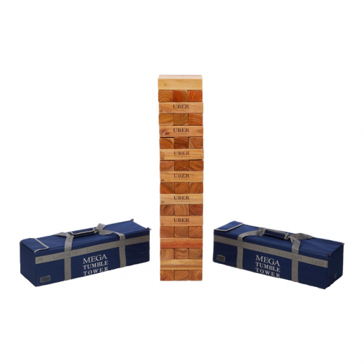 Uber Mega Tumble Tower Varnished Hardwood i gruppen UTOMHUSSPEL / Övriga hos Spelexperten (UG317-VH)