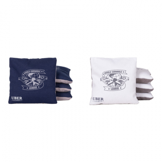 WCL Cornhole Bean Bags Navy & White i gruppen UTOMHUSSPEL / Övriga hos Spelexperten (UG594-R)