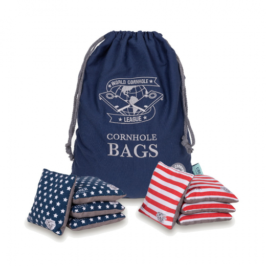 WCL Cornhole Bean Bags Stars & Stripes With Bag i gruppen UTOMHUSSPEL / Övriga hos Spelexperten (UG595)