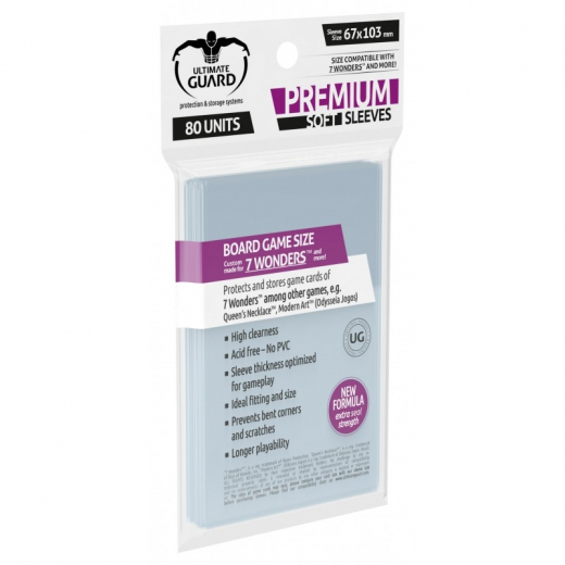 Ultimate Guard Sleeves 67 x 103 mm i gruppen  hos Spelexperten (UGD010278)