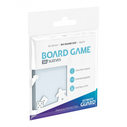Ultimate Guard Sleeves 82 x 82 mm i gruppen SÄLLSKAPSSPEL / Tillbehör / Sleeves hos Spelexperten (UGD010288)