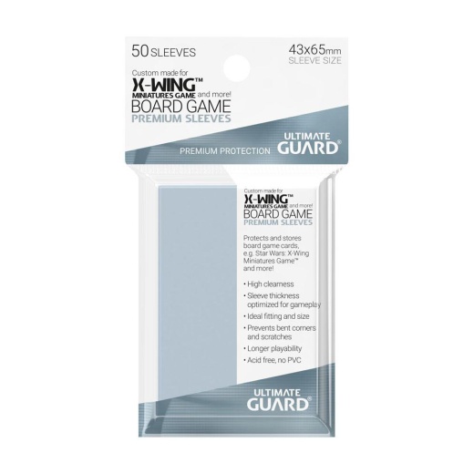 Ultimate Guard Sleeves 43 x 65 mm i gruppen SÄLLSKAPSSPEL / Tillbehör / Sleeves hos Spelexperten (UGD010476)