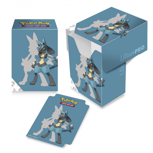 Pokémon TCG: Lucario Full View Deck Box i gruppen SÄLLSKAPSSPEL / Pokémon hos Spelexperten (ULT15857)