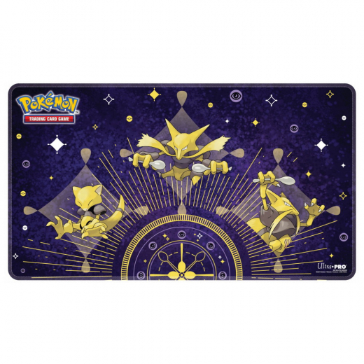 Pokémon TCG: Stitched Playmat - Abra Evolutions i gruppen SÄLLSKAPSSPEL / Tillbehör / Övriga hos Spelexperten (ULT16217)