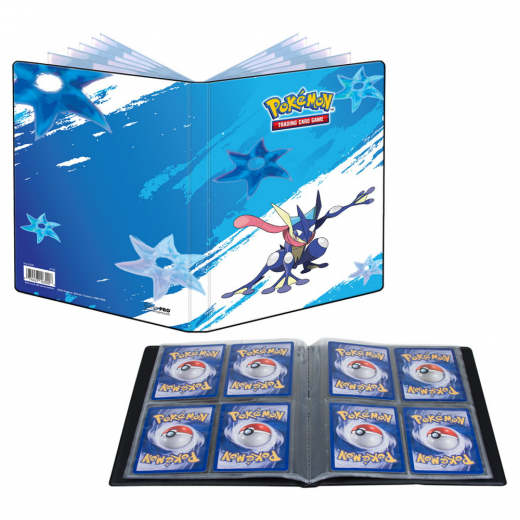 Pokémon TCG: 4-Pocket Portfolio Greninja i gruppen SÄLLSKAPSSPEL / Tillbehör / Förvaring hos Spelexperten (ULT16300)