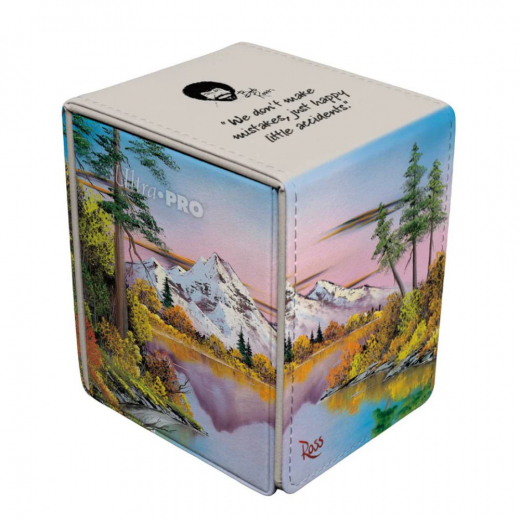 Ultra Pro: Deck Bock Alcove Flip - Bob Ross Mighty Mountain Lake i gruppen SÄLLSKAPSSPEL / Tillbehör hos Spelexperten (ULT16528)