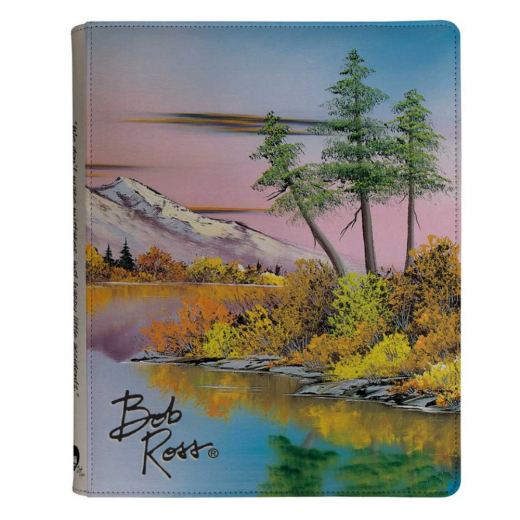 Ultra Pro: 9-Pocket Zippered Binder - Bob Ross Mighty Mountain Lake i gruppen SÄLLSKAPSSPEL / Tillbehör / Förvaring hos Spelexperten (ULT16529)