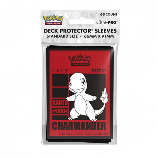 Pokémon TCG: Deck Protector Sleeves - Charmander i gruppen SÄLLSKAPSSPEL / Tillbehör / Sleeves hos Spelexperten (ULT16591)