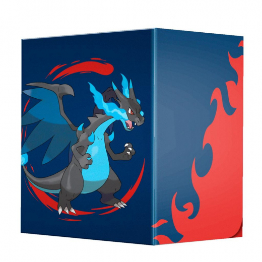 Pokémon TCG: 100+ Deck Box - Mega Charizard X i gruppen SÄLLSKAPSSPEL / Tillbehör / Förvaring hos Spelexperten (ULT16732)