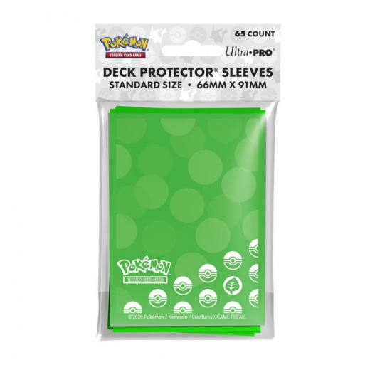Pokémon TCG: Deck Protector Sleeves - Energy Grass i gruppen SÄLLSKAPSSPEL / Tillbehör / Sleeves hos Spelexperten (ULT16742)