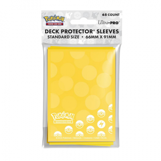 Pokémon TCG: Deck Protector Sleeves - Energy Lightning i gruppen SÄLLSKAPSSPEL / Tillbehör / Sleeves hos Spelexperten (ULT16745)
